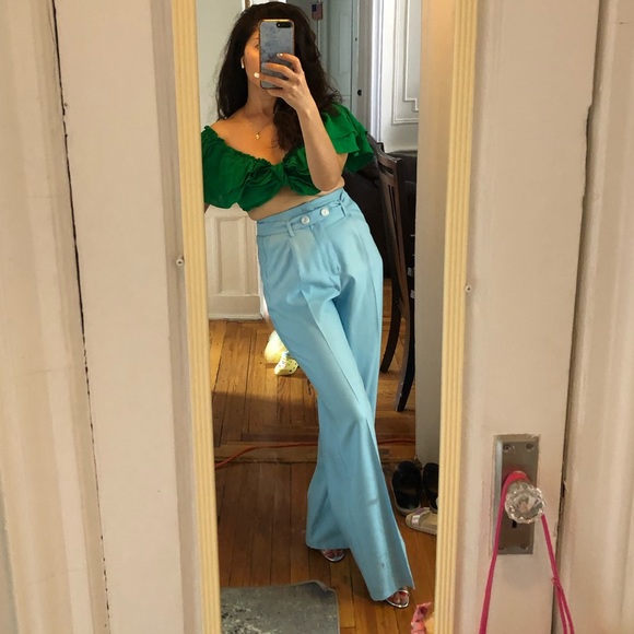 Zara Pants - Zara belted wide leg pants